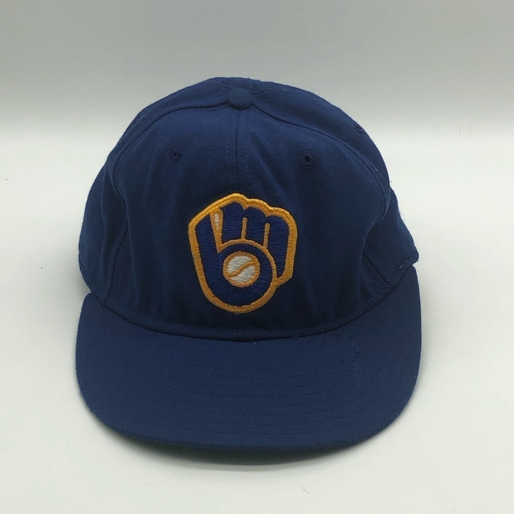 Milwaukee Brewers Baseball Cap Fitted Size 7 1/4 Diamonds Collection New Era - Picture 2 of 8